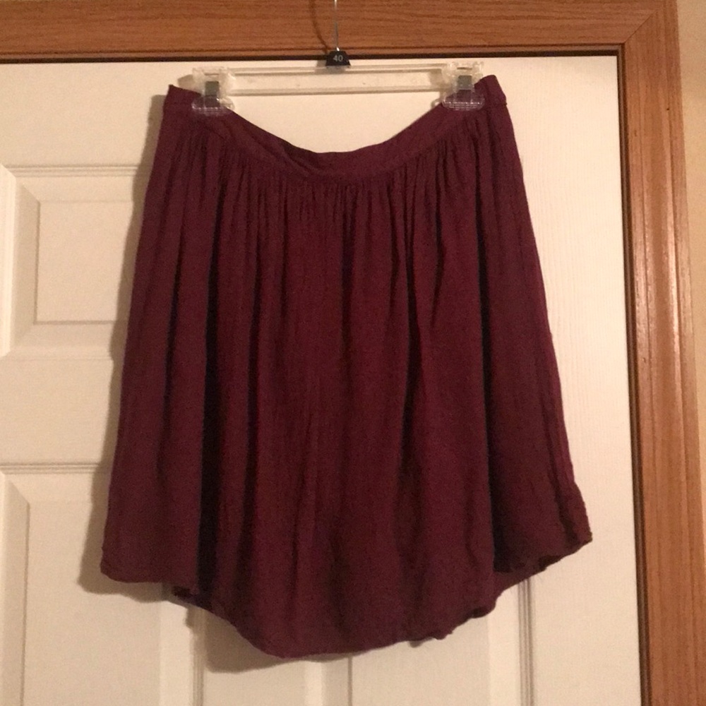 Maroon Skater Skirt